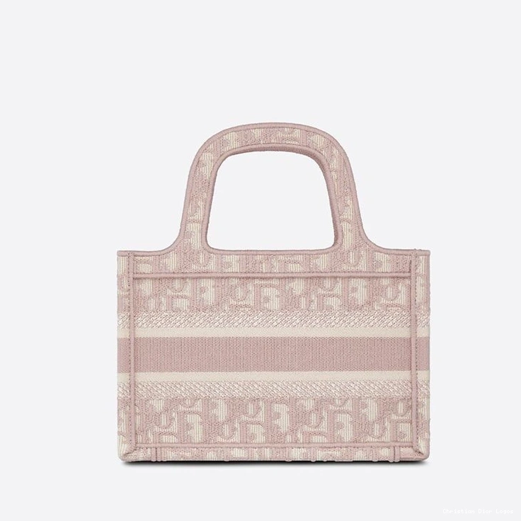 Cheap Pink Oblique Tote Dior Mini Motif Book Canvas 0809 Luxury